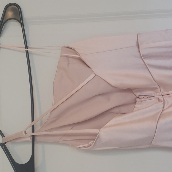 NWT Windsor Blush/Nude dress size 1 asymmetrical straps - Picture 7 of 11